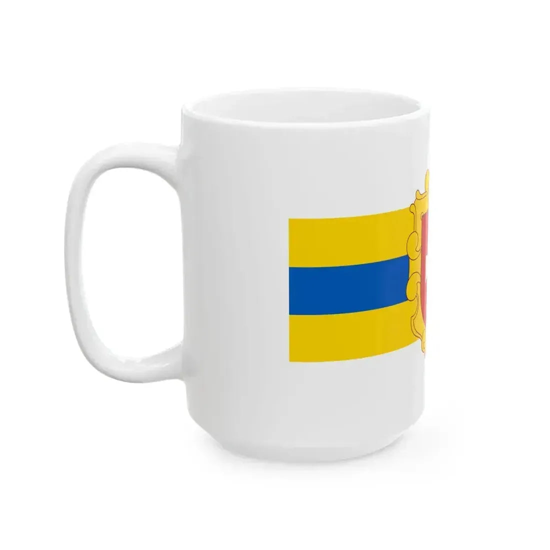 Flag of Rivne Oblast Ukraine - White Coffee Mug - Go Mug Yourself
