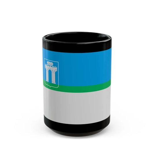 Flag of Rivne Ukraine - Black Coffee Mug-15oz-Go Mug Yourself