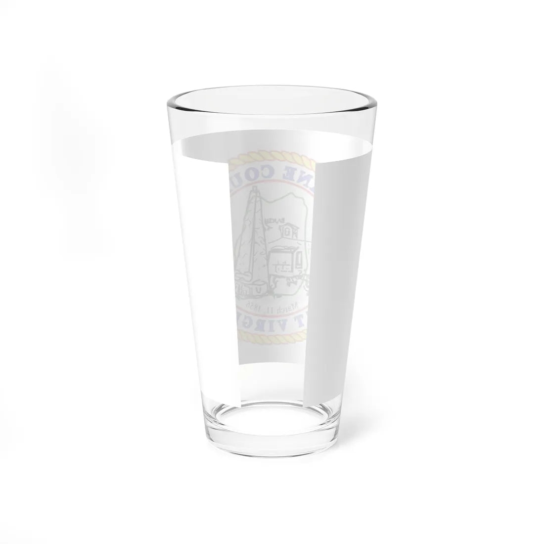 Flag of Roane County West Virginia (United States) Pint Glass 16oz - Go Mug Yourself