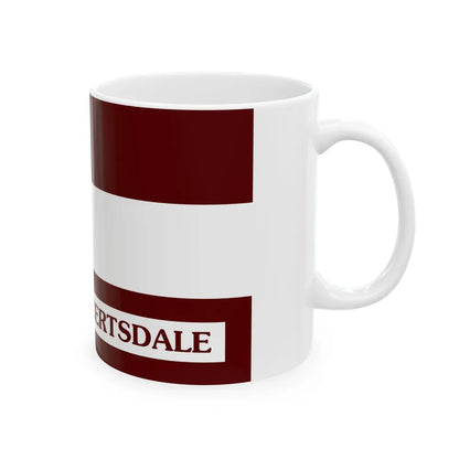Flag of Robertsdale Alabama (United States) White Coffee Mug - Go Mug Yourself