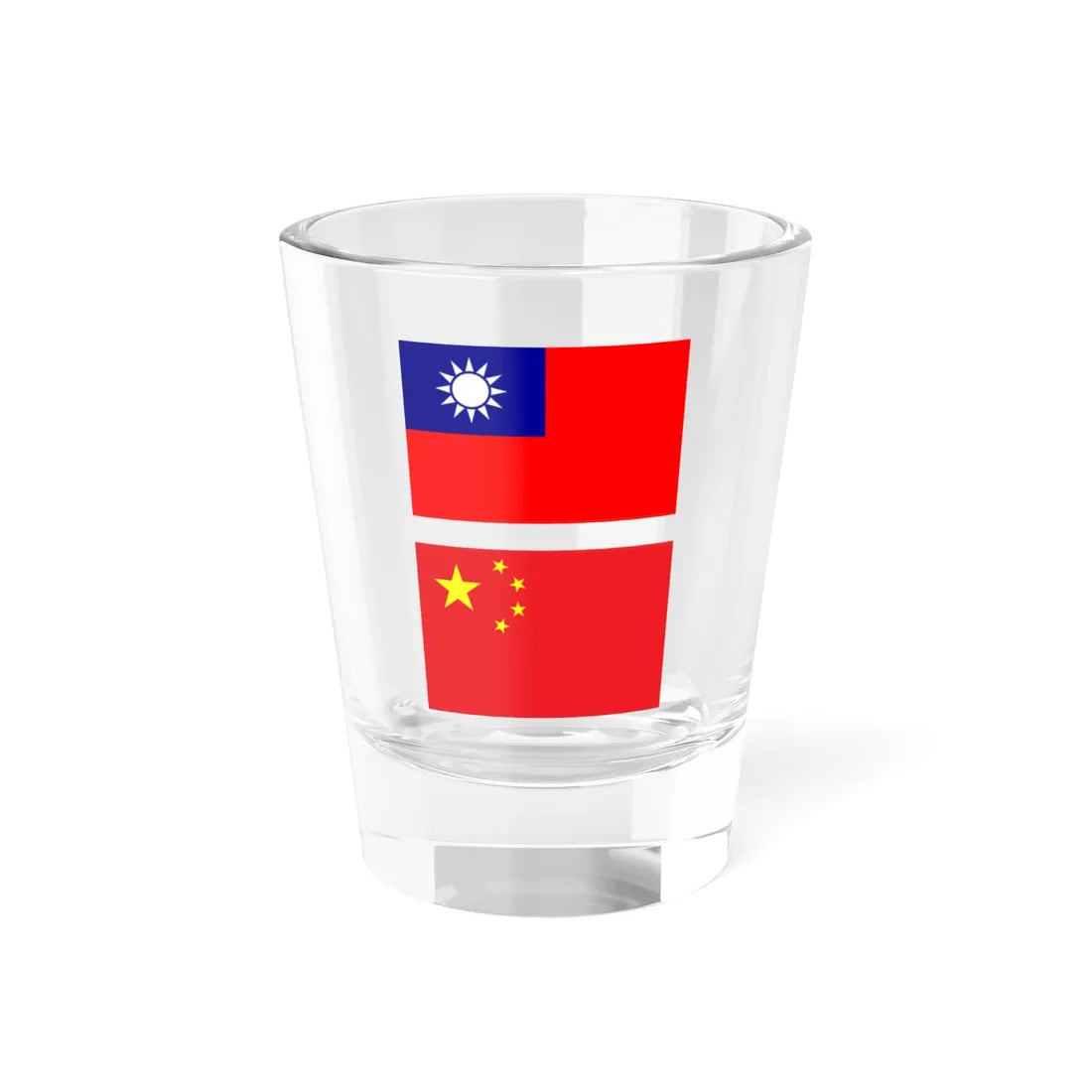 Flag of ROC and PRC 2 (China) Shot Glass 1.5oz 1.5oz - Go Mug Yourself