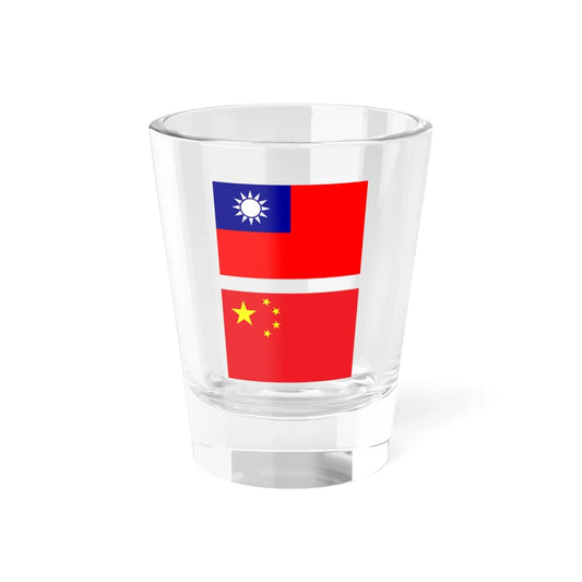 Flag of ROC and PRC 2 (China) Shot Glass 1.5oz 1.5oz - Go Mug Yourself
