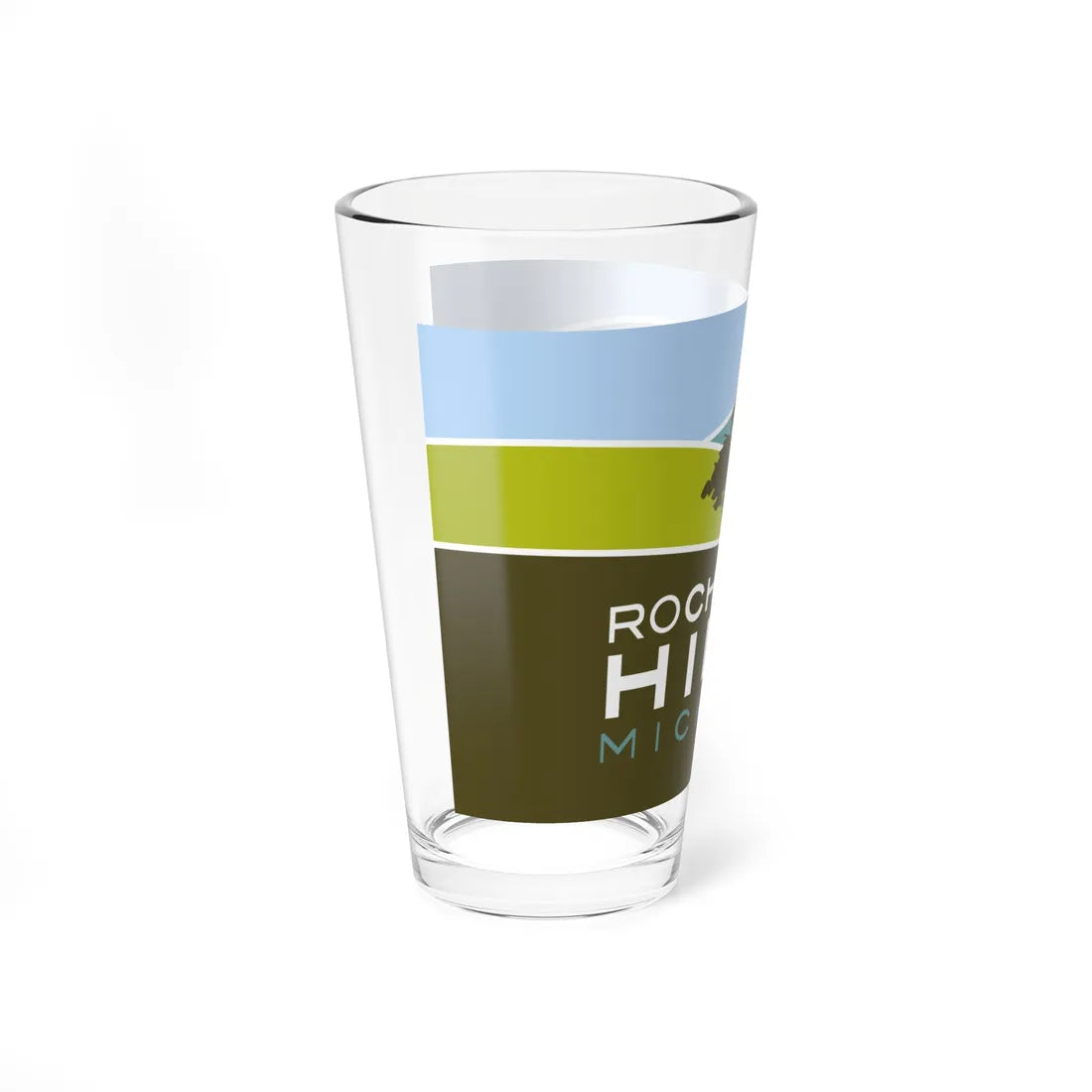 Flag of Rochester Hills Michigan (United States) Pint Glass 16oz - Go Mug Yourself