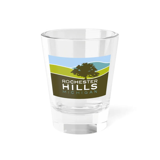 Flag of Rochester Hills Michigan (United States) Shot Glass 1.5oz 1.5oz - Go Mug Yourself