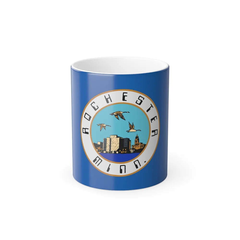 Flag of Rochester, Minnesota - Color Changing Coffee Mug-11oz-Go Mug Yourself