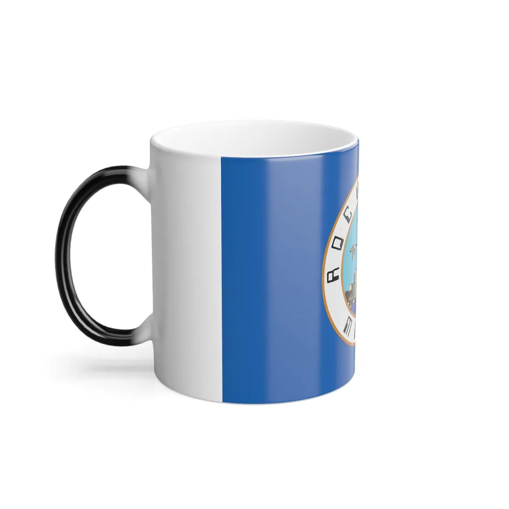 Flag of Rochester, Minnesota - Color Changing Coffee Mug-Go Mug Yourself