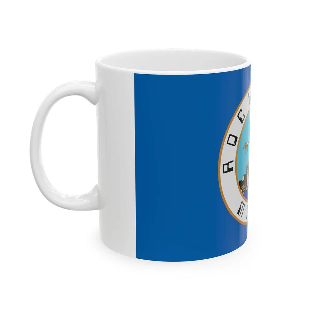 Flag of Rochester Minnesota (United States) White Coffee Mug - Go Mug Yourself