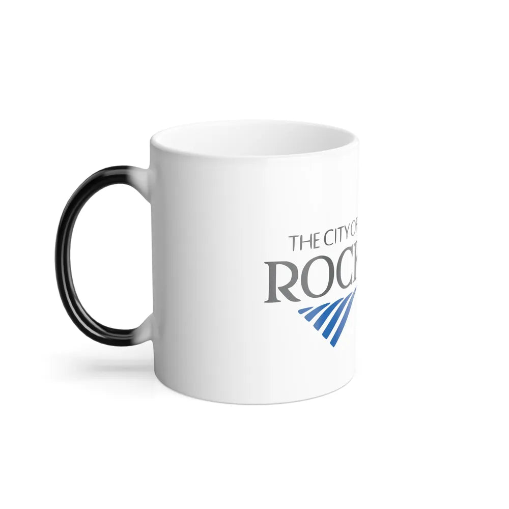 Flag of Rockford, Illinois - Color Changing Coffee Mug-Go Mug Yourself