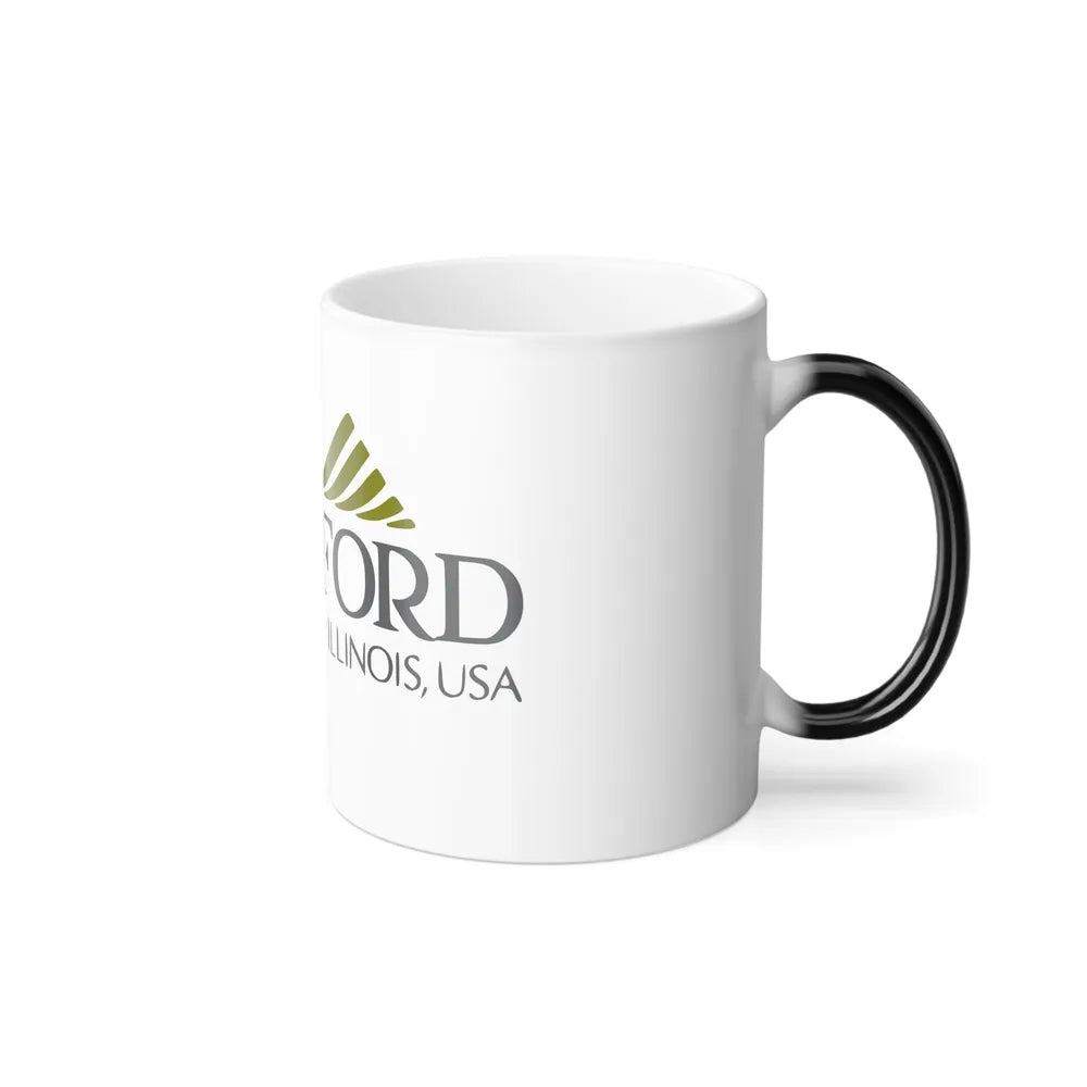 Flag of Rockford, Illinois - Color Changing Coffee Mug-Go Mug Yourself