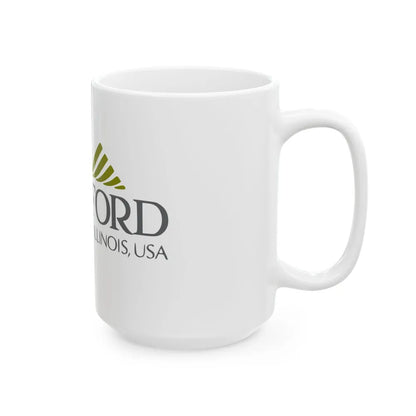 Flag of Rockford Illinois (United States) White Coffee Mug - Go Mug Yourself