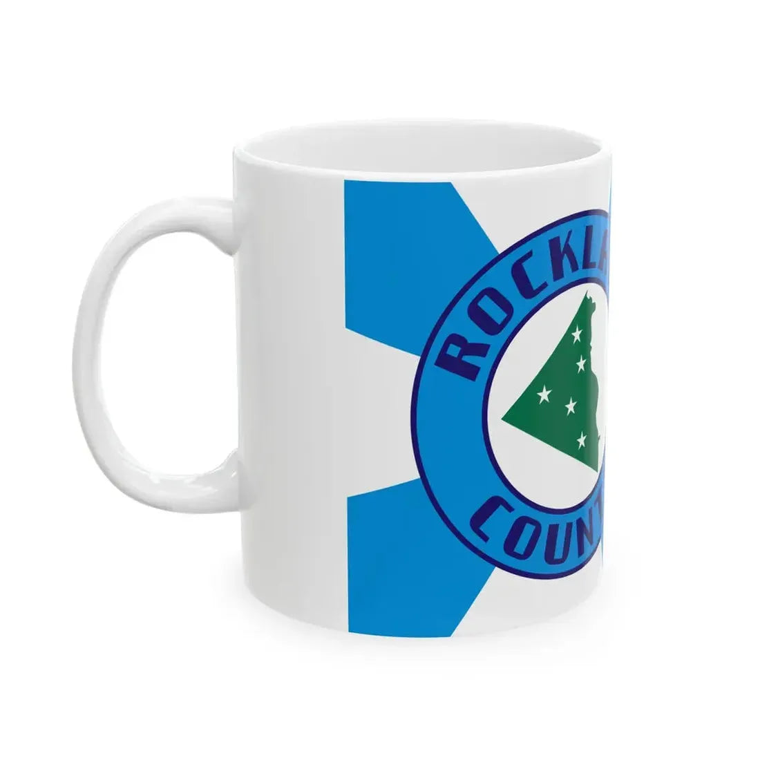 Flag of Rockland County New York (United States) White Coffee Mug - Go Mug Yourself