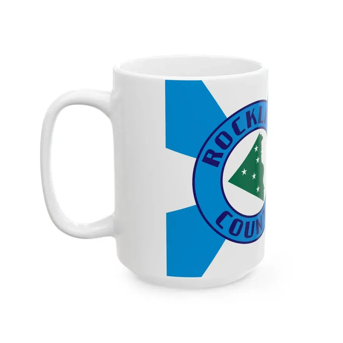 Flag of Rockland County New York (United States) White Coffee Mug - Go Mug Yourself