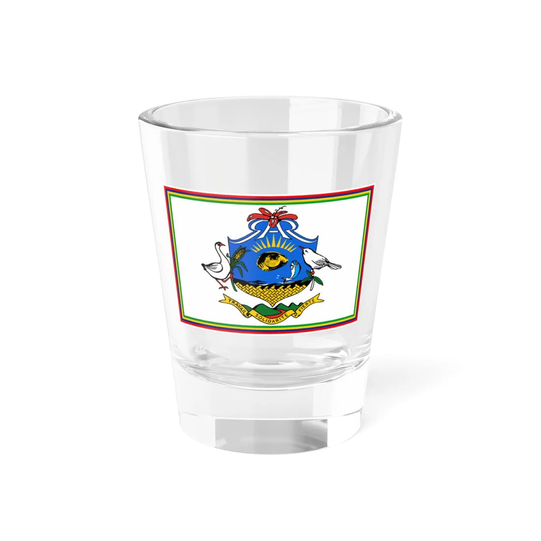 Flag of Rodrigues (Mauritius) Shot Glass 1.5oz 1.5oz - Go Mug Yourself