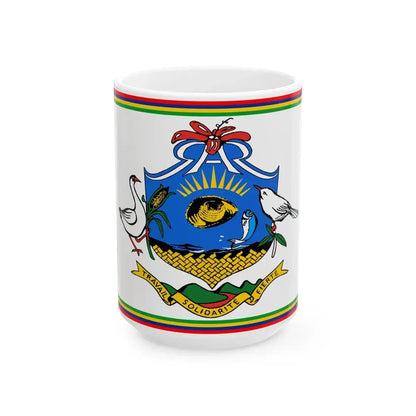 Flag of Rodrigues (Mauritius) White Coffee Mug 15oz - Go Mug Yourself