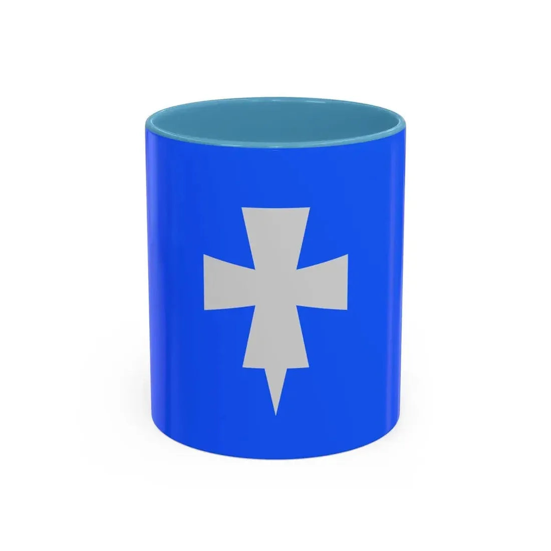 Flag of Rogaland Norway - Accent Coffee Mug 11oz Light Blue - Go Mug Yourself