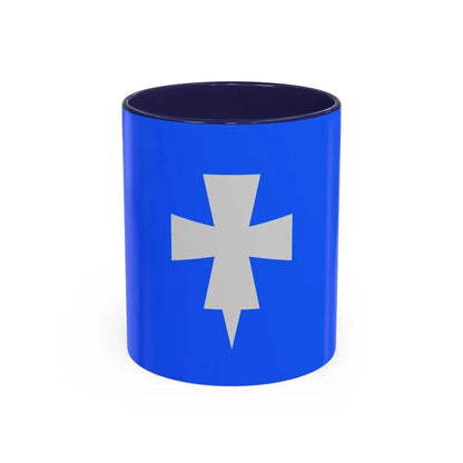 Flag of Rogaland Norway - Accent Coffee Mug 11oz Navy - Go Mug Yourself