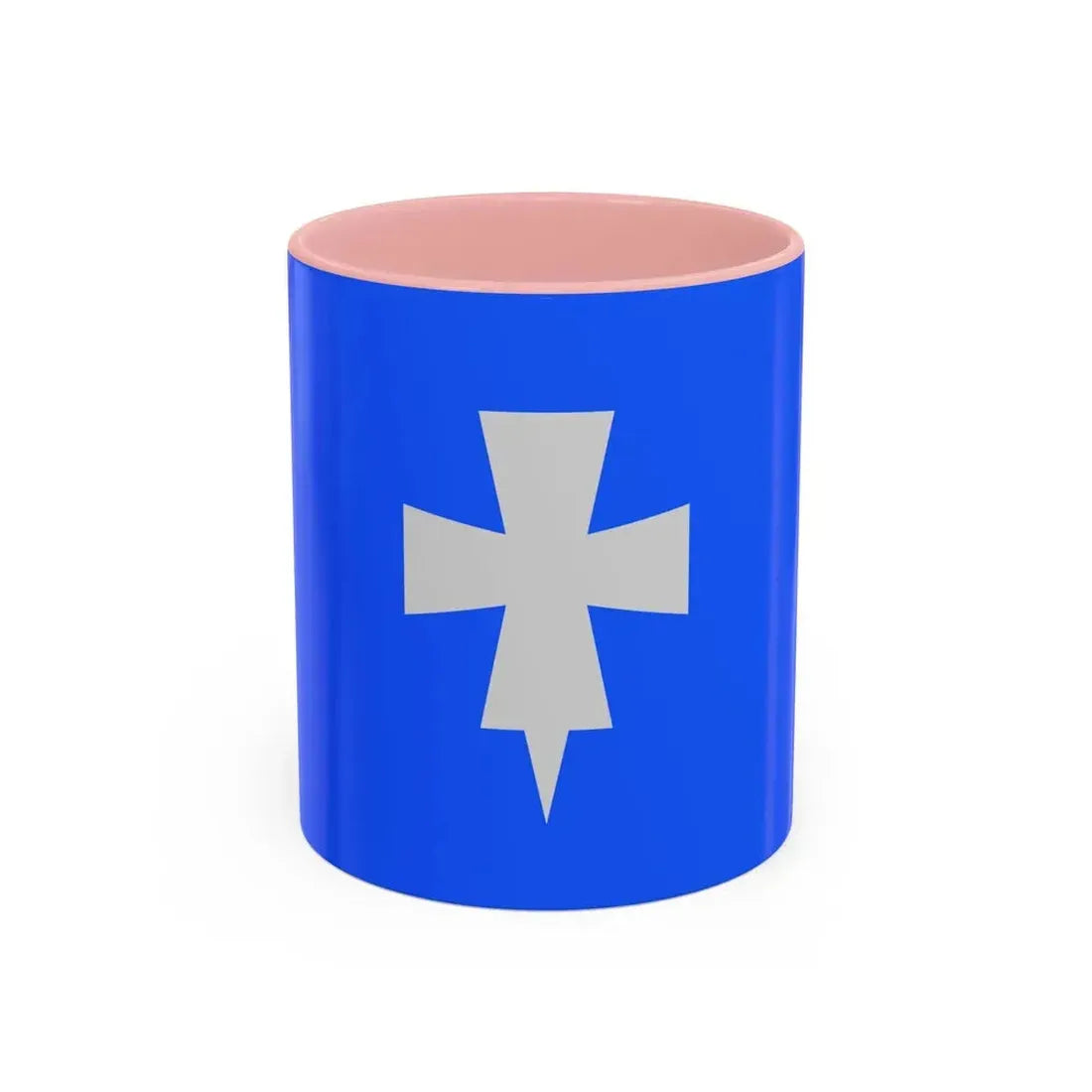 Flag of Rogaland Norway - Accent Coffee Mug 11oz Pink - Go Mug Yourself