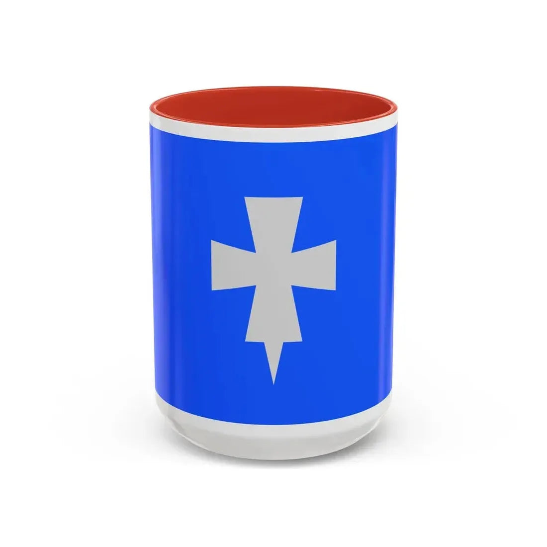 Flag of Rogaland Norway - Accent Coffee Mug 15oz Red - Go Mug Yourself