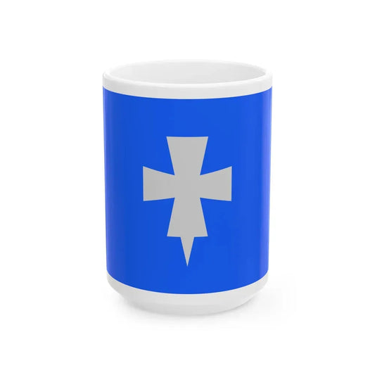 Flag of Rogaland Norway - White Coffee Mug 15oz - Go Mug Yourself