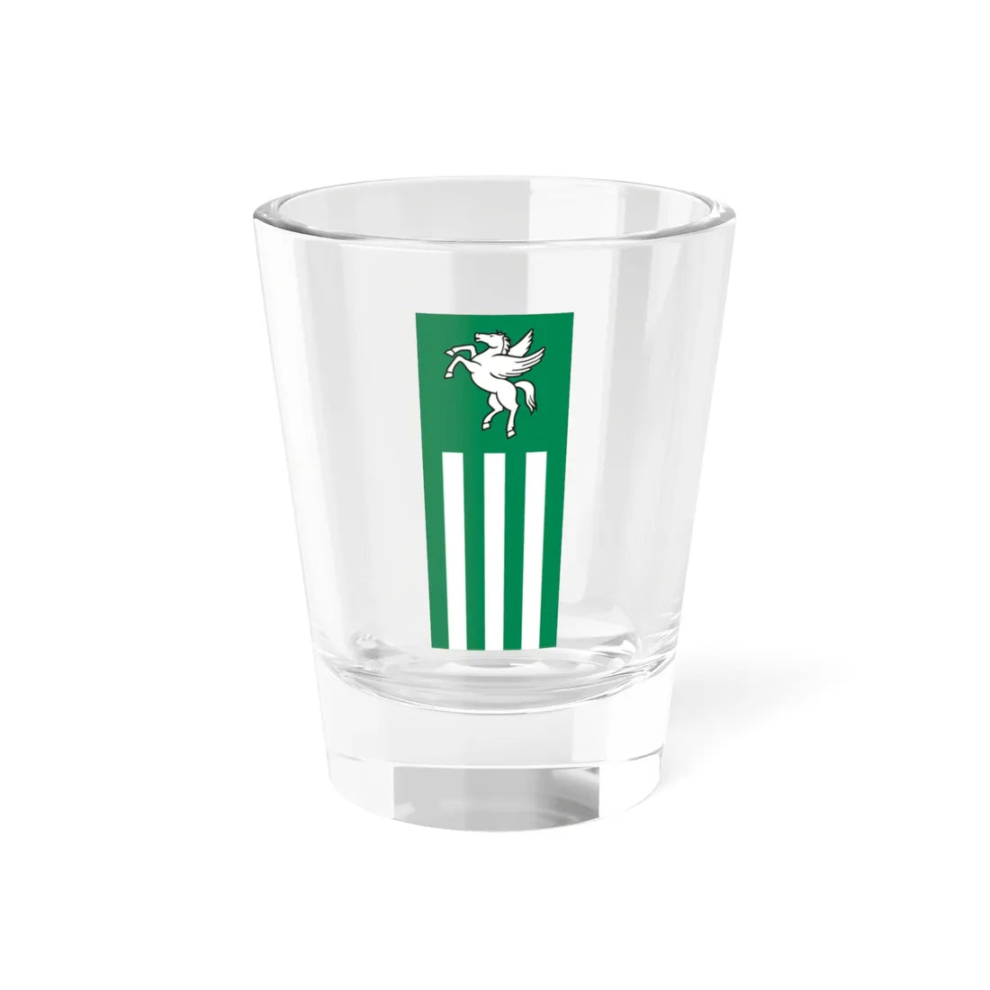 Flag of Rogaska Slatina vertical (Slovenia) Shot Glass 1.5oz 1.5oz - Go Mug Yourself