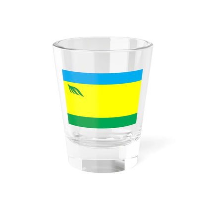 Flag of Rokytne raion in Rivne oblast (Ukraine) Shot Glass 1.5oz 1.5oz - Go Mug Yourself