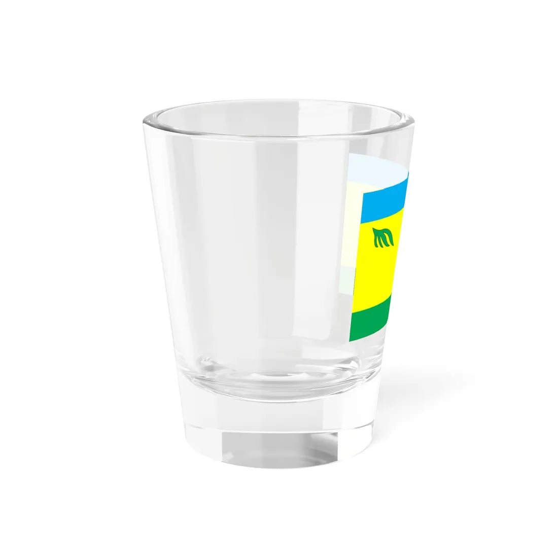 Flag of Rokytne raion in Rivne oblast (Ukraine) Shot Glass 1.5oz - Go Mug Yourself