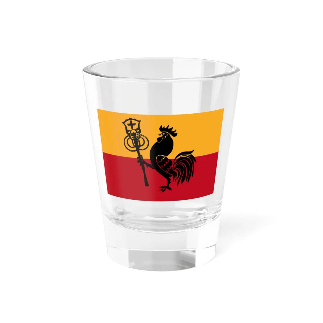 Flag of Romagna (Italy) Shot Glass 1.5oz 1.5oz - Go Mug Yourself