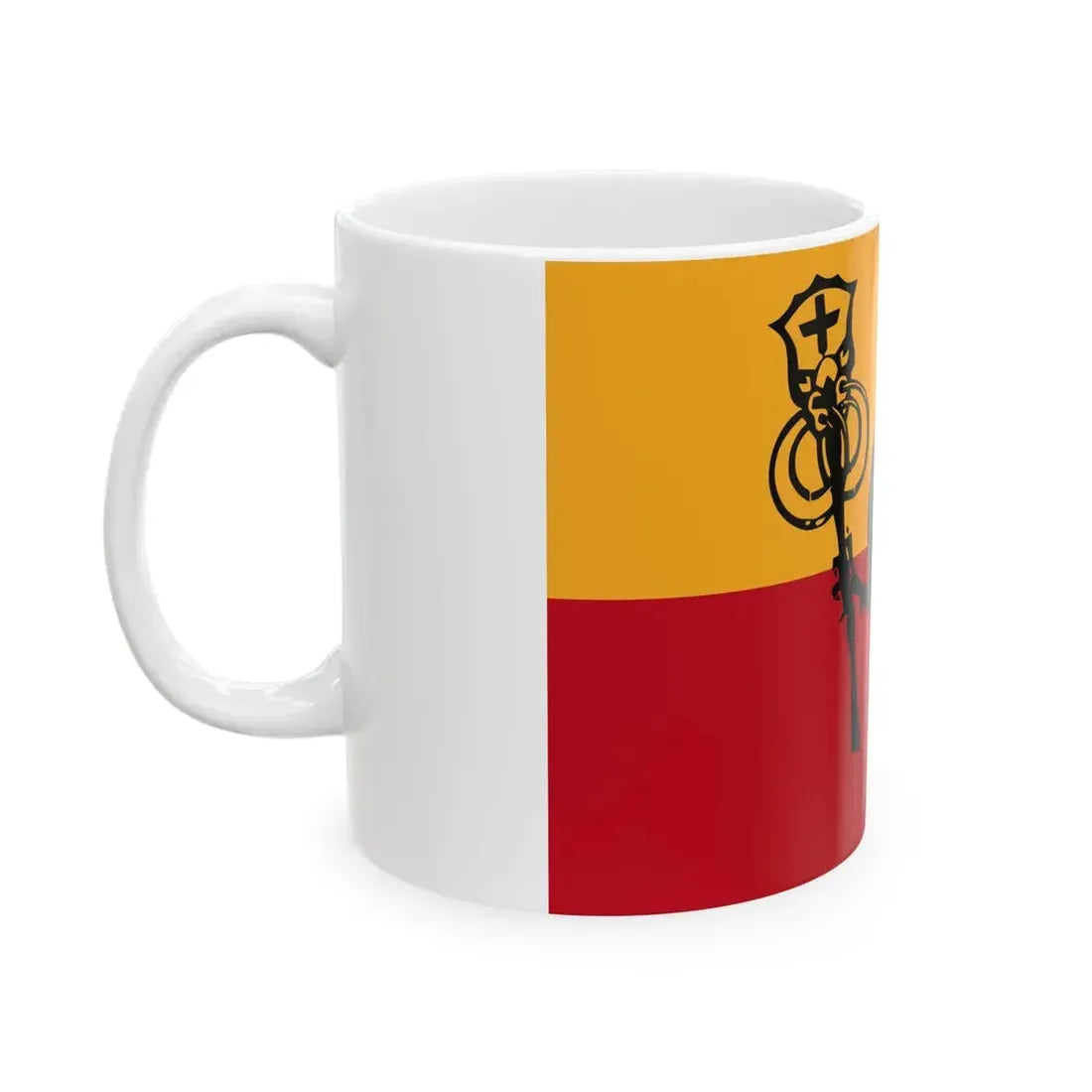 Flag of Romagna (Italy) White Coffee Mug - Go Mug Yourself