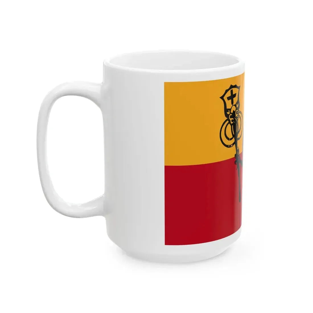 Flag of Romagna (Italy) White Coffee Mug - Go Mug Yourself