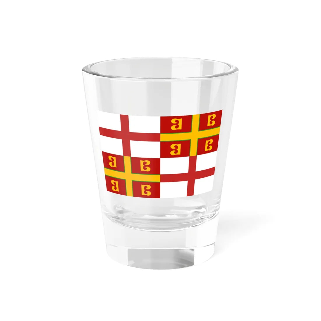 Flag of Romagna Lega Nord (Italy) Shot Glass 1.5oz 1.5oz - Go Mug Yourself