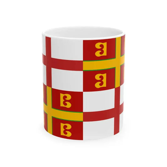 Flag of Romagna Lega Nord (Italy) White Coffee Mug 11oz - Go Mug Yourself