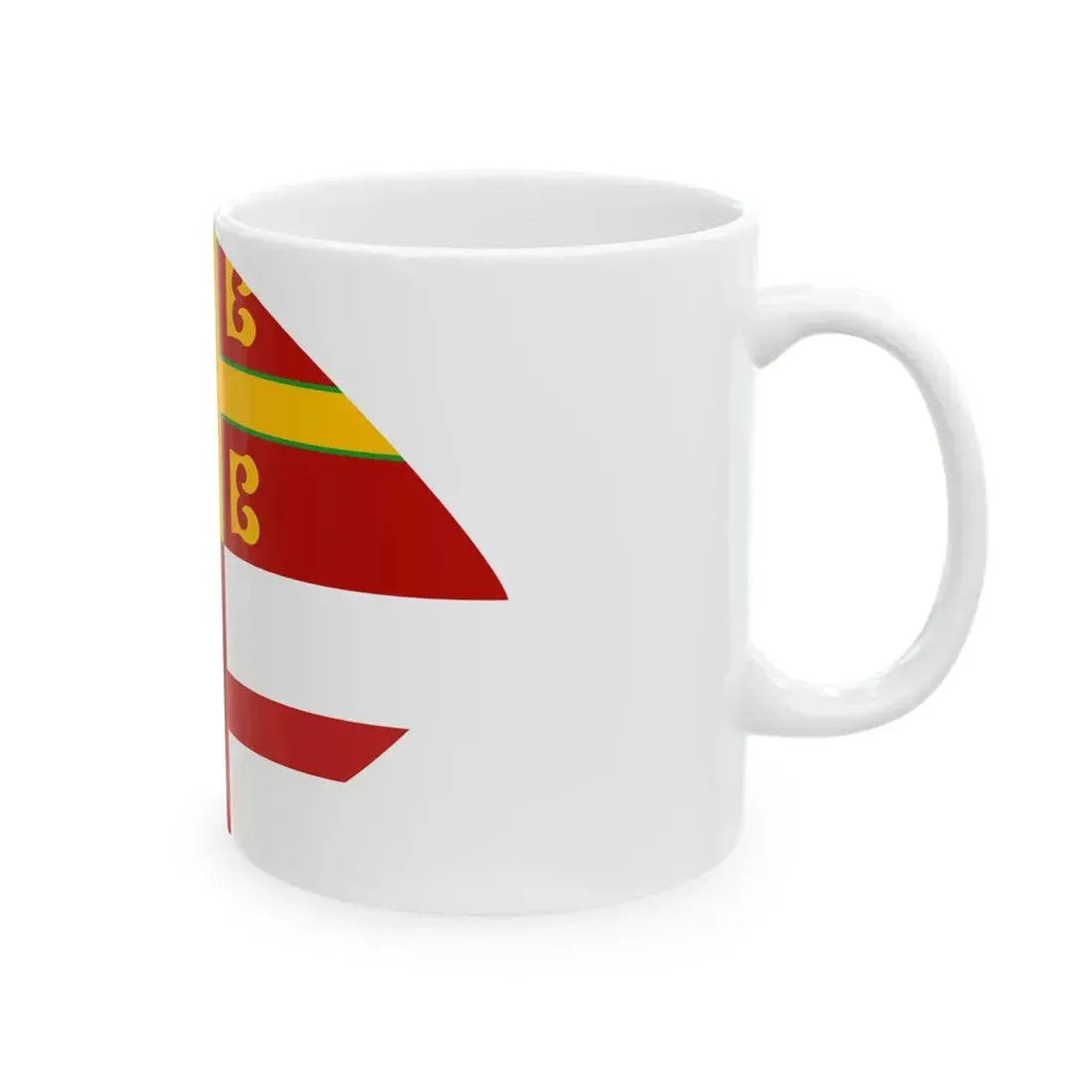 Flag of Romagna Lega Nord Variant (Italy) White Coffee Mug - Go Mug Yourself
