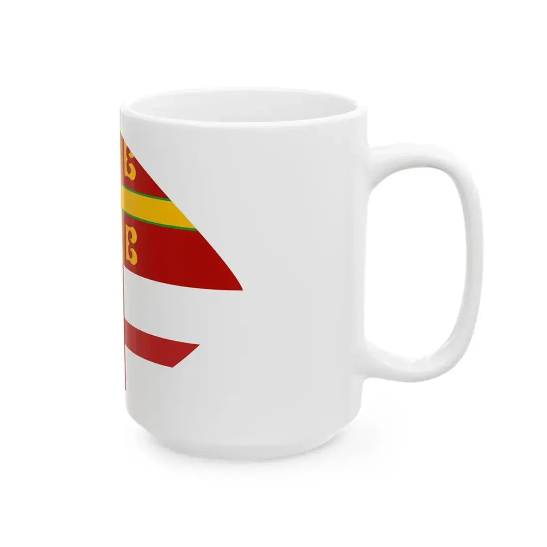 Flag of Romagna Lega Nord Variant (Italy) White Coffee Mug - Go Mug Yourself