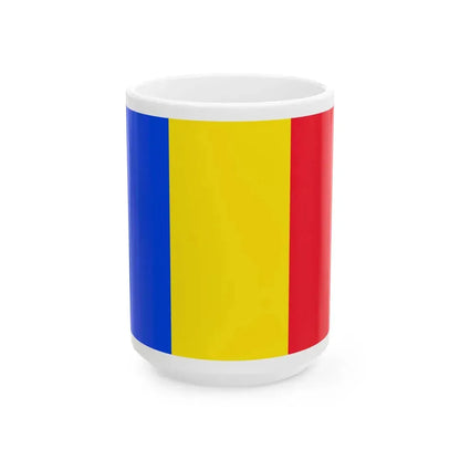 Flag of Romania 1867-1947 (Oman) White Coffee Mug 15oz - Go Mug Yourself
