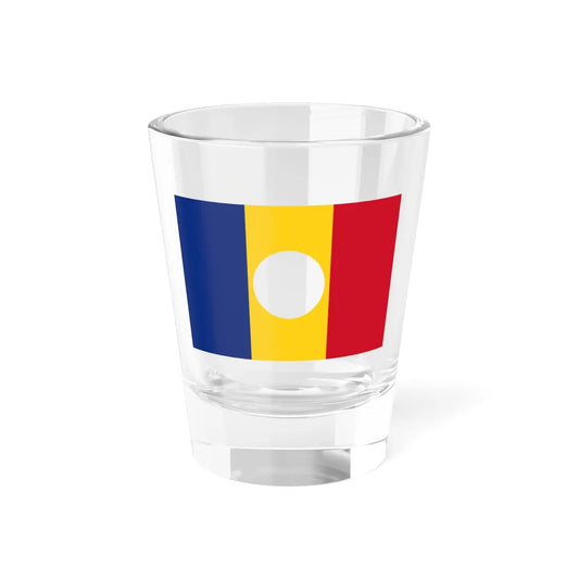 Flag of Romania 1989 revolution (Oman) Shot Glass 1.5oz 1.5oz - Go Mug Yourself