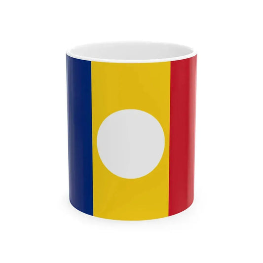 Flag of Romania 1989 revolution (Oman) White Coffee Mug 11oz - Go Mug Yourself