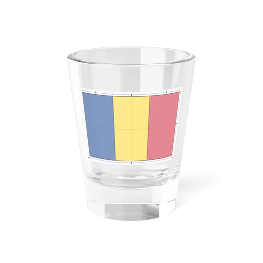 Flag of Romania construction sheet (Oman) Shot Glass 1.5oz 1.5oz - Go Mug Yourself