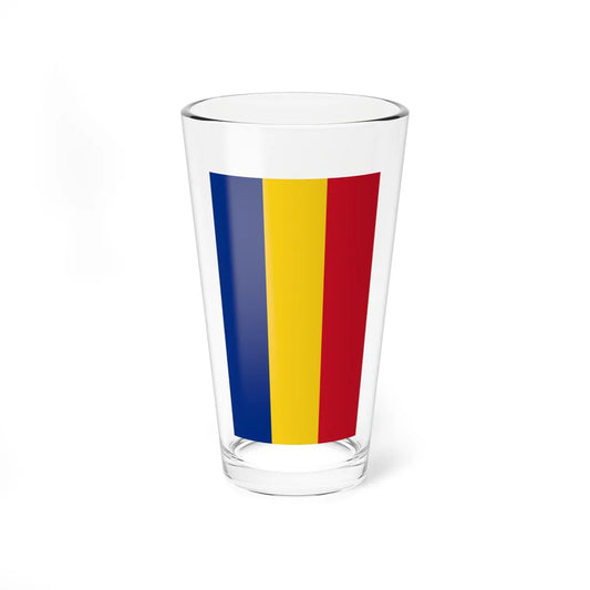 Flag of Romania vertical (Oman) Pint Glass 16oz 16oz - Go Mug Yourself