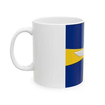 Flag of Romanian Air Transport and Marine Minister WWII (Oman) White Coffee Mug - Go Mug Yourself
