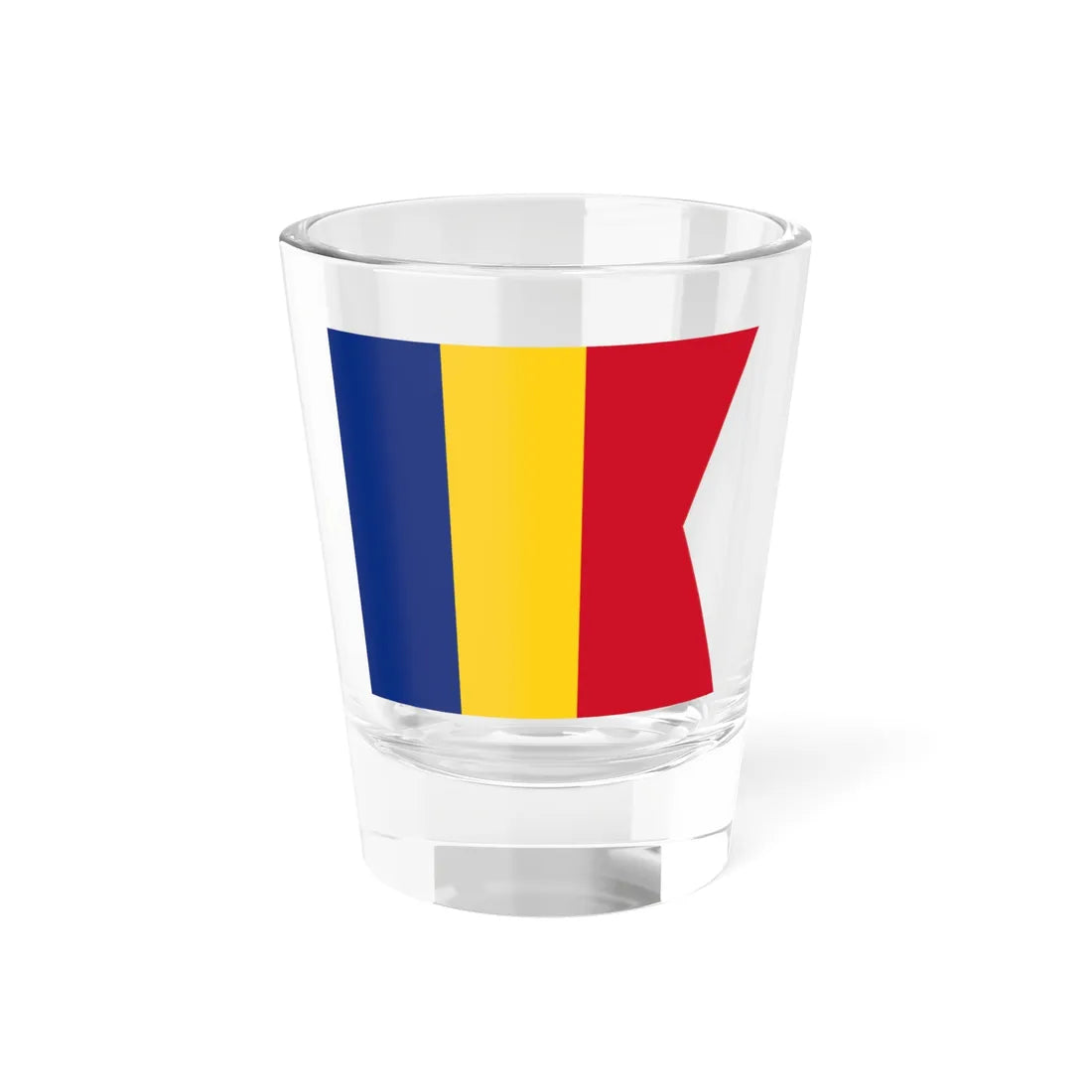Flag of Romanian Captain or Commander 1939 (Oman) Shot Glass 1.5oz 1.5oz - Go Mug Yourself