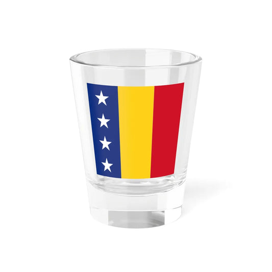 Flag of Romanian Chief of the General Staff (Oman) Shot Glass 1.5oz 1.5oz - Go Mug Yourself