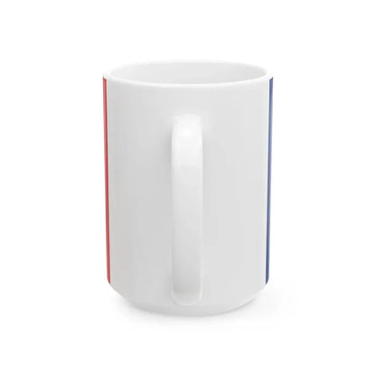 Flag of Romanian Coastguard pre-1922 (Oman) White Coffee Mug - Go Mug Yourself