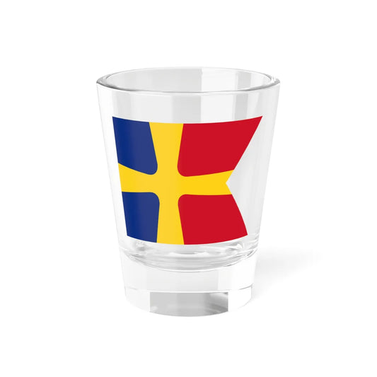 Flag of Romanian Commodore as Commander of a small unit WWII (Oman) Shot Glass 1.5oz 1.5oz - Go Mug Yourself