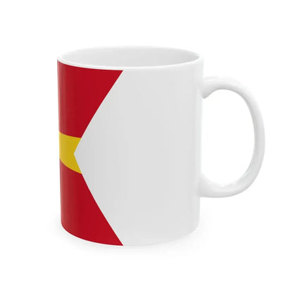 Flag of Romanian Commodore as Commander of a small unit WWII (Oman) White Coffee Mug - Go Mug Yourself