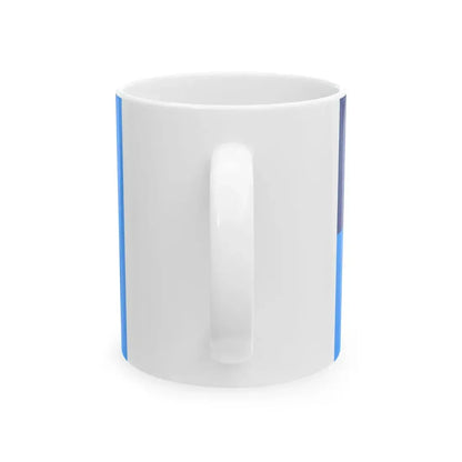 Flag of Romanian Deputy Chief of Naval Staff (Oman) White Coffee Mug - Go Mug Yourself