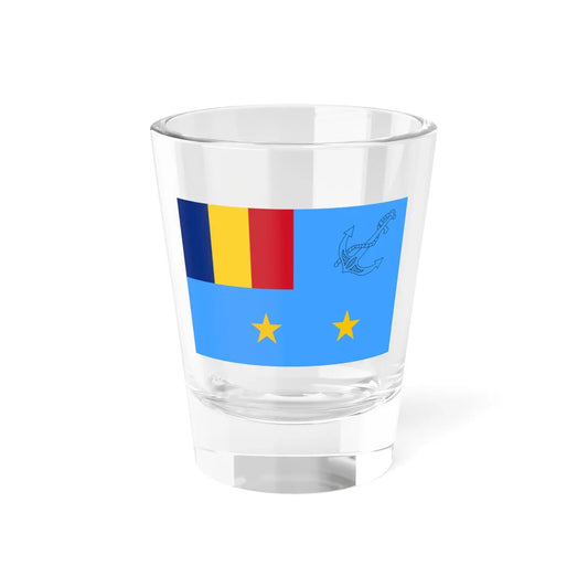 Flag of Romanian Fleet or Flotilla Commander (Oman) Shot Glass 1.5oz 1.5oz - Go Mug Yourself