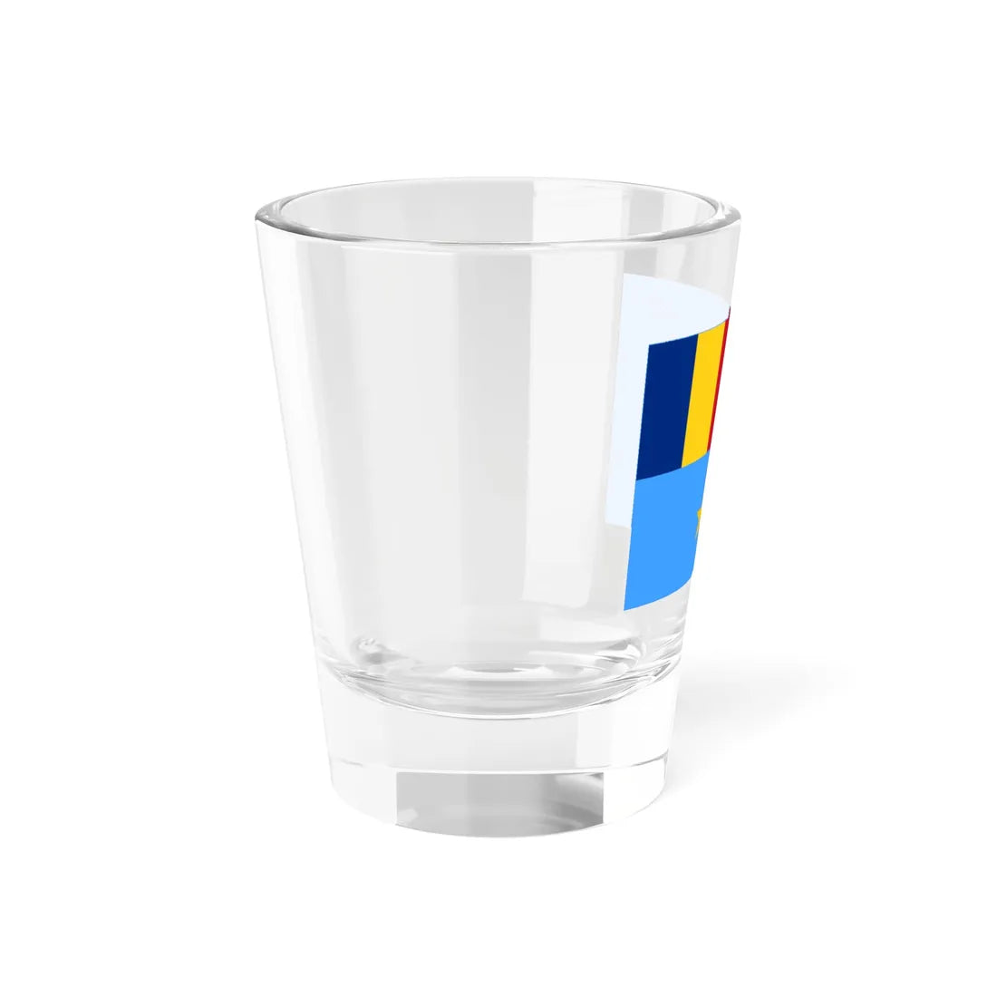 Flag of Romanian Fleet or Flotilla Commander (Oman) Shot Glass 1.5oz - Go Mug Yourself