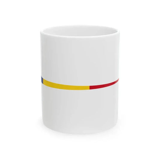 Flag of Romanian Masthead Pennant WWII (Oman) White Coffee Mug 11oz - Go Mug Yourself