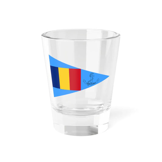 Flag of Romanian Naval Unit Commander (Oman) Shot Glass 1.5oz 1.5oz - Go Mug Yourself