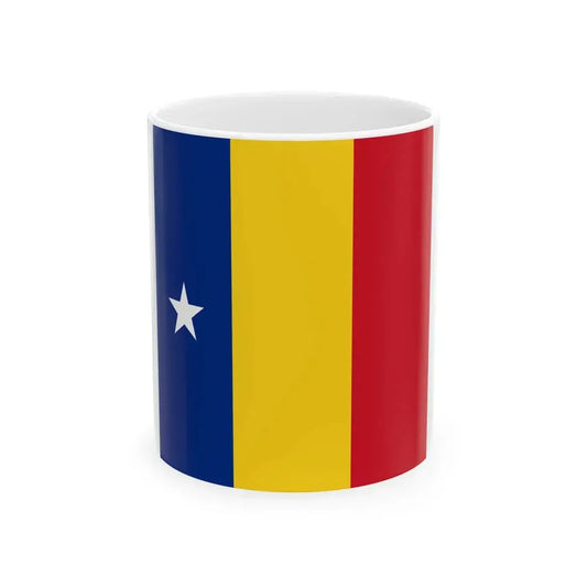 Flag of Romanian Rear admiral 1939 (Oman) White Coffee Mug 11oz - Go Mug Yourself